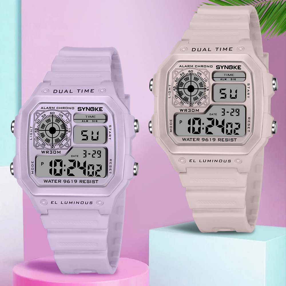 Outdoor Sport Watch - SYNOKE montres numériques dame sport lumineux