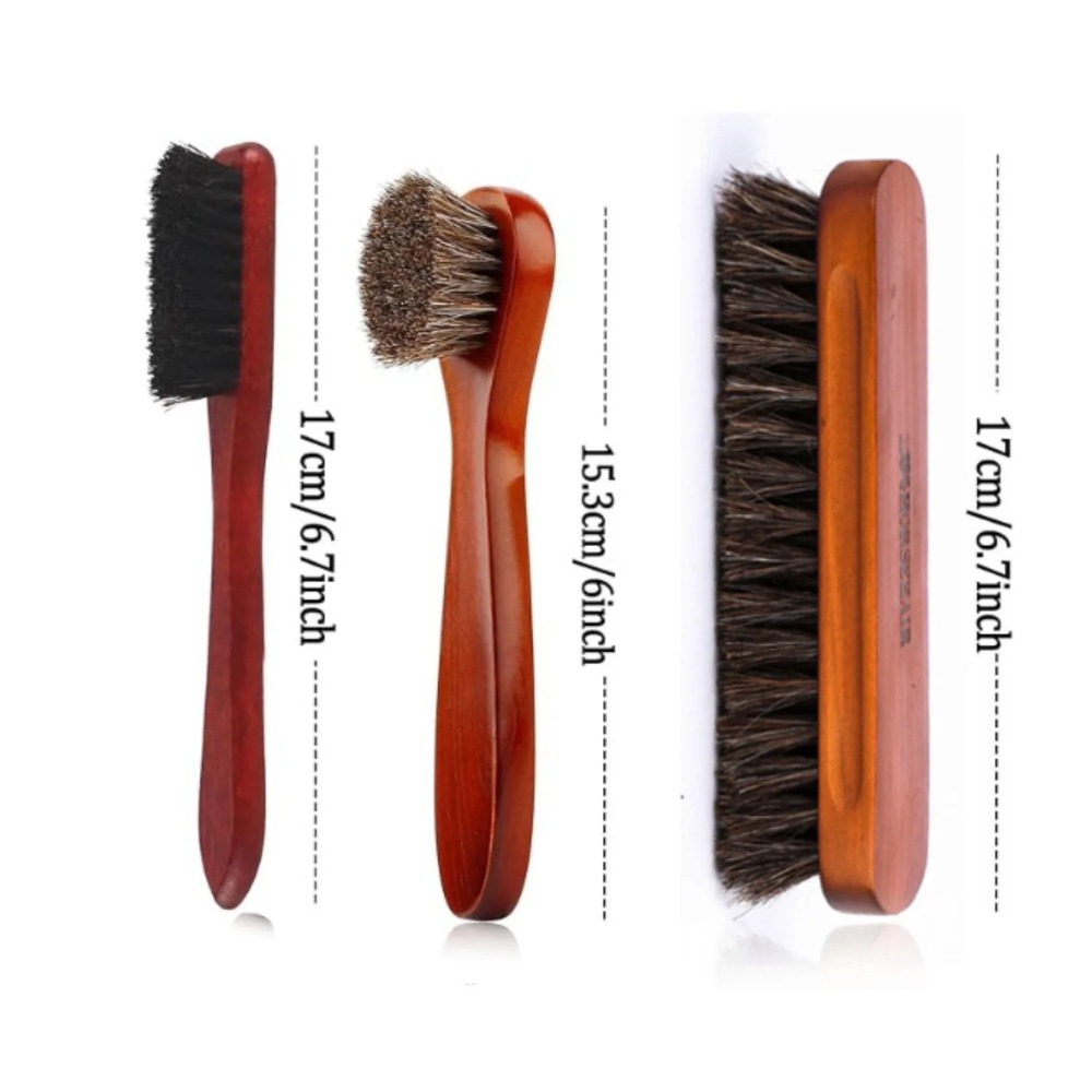 Brushing Boot Horse - Ensemble de 3 brosses à chaussures