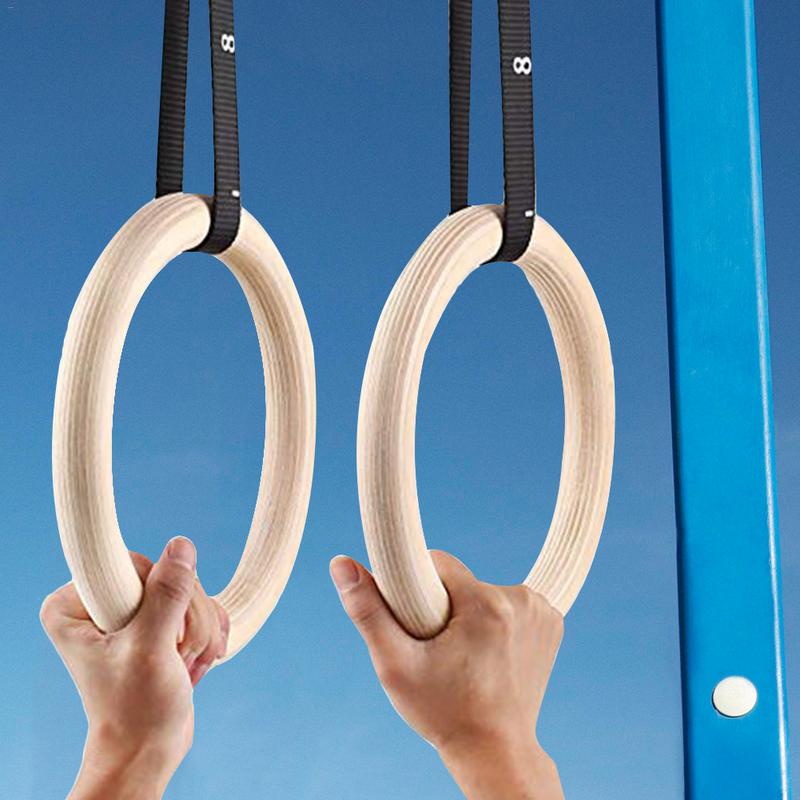 Gymnastic Bar Home - Anneau de gymnastique côtelé en bois