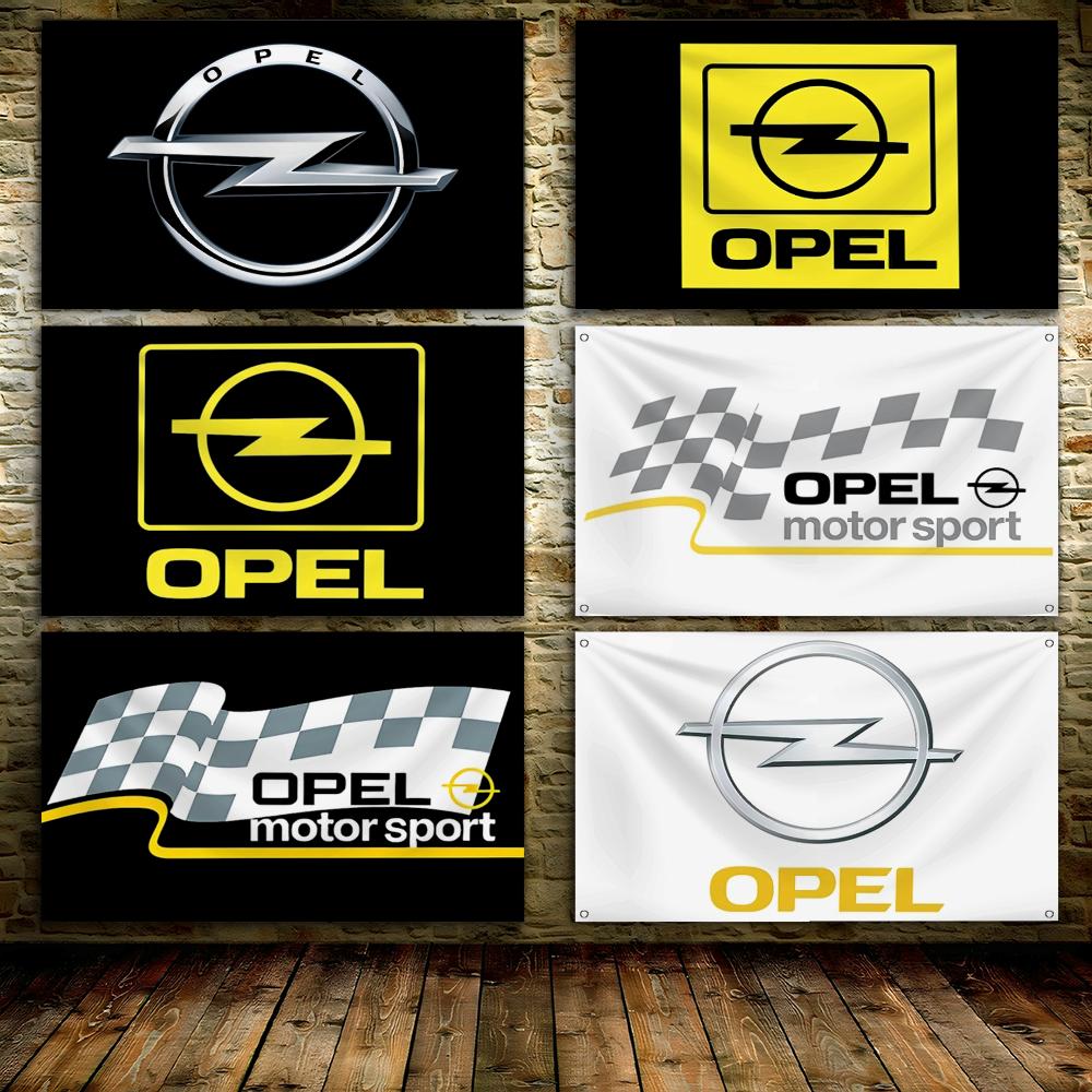 Outdoor Sport Background - Drapeaux avec logo en métal O-Opels