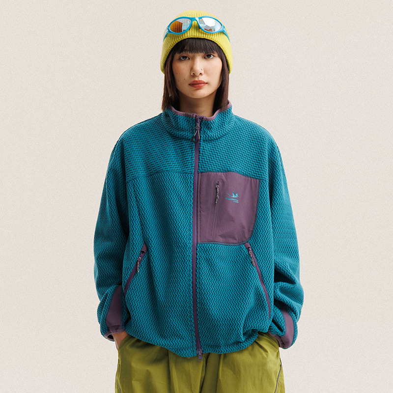 Veste polaire à rayures ondulé - Outdoor Sport Jacket Women'S avis et prix