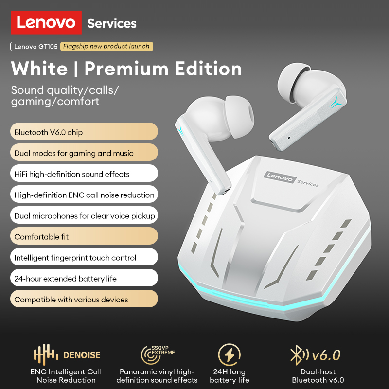 Lenovo GT105 Casque de jeu Blu - Outdoor Sport Doo avis et prix